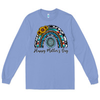 Colony Blue happy mother's day rainbow Long Sleeve Tee - CowhideDigitalArt
