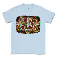 Dusty Blue girl mama Classic Tee - RacoonDesign