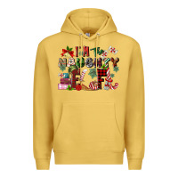 Antique Gold im the naughty elf Premium Hoodie - MaliasSmallBusiness