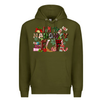 Army Green im the naughty elf Premium Hoodie - MaliasSmallBusiness