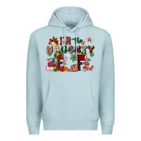 Blue Mist im the naughty elf Premium Hoodie - MaliasSmallBusiness