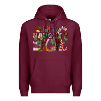 Burgundy im the naughty elf Premium Hoodie - MaliasSmallBusiness