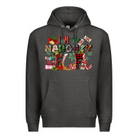 Charcoal Heather im the naughty elf Premium Hoodie - MaliasSmallBusiness