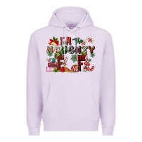 Lilac im the naughty elf Premium Hoodie - MaliasSmallBusiness
