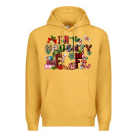 Mustard im the naughty elf Premium Hoodie - MaliasSmallBusiness