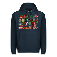 Navy im the naughty elf Premium Hoodie - MaliasSmallBusiness
