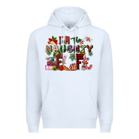White im the naughty elf Premium Hoodie - MaliasSmallBusiness