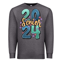Charcoal Heather senior 2024 Premium Sweatshirt - MaliasSmallBusiness
