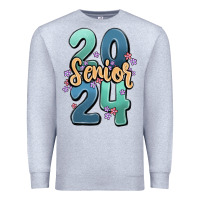 Heather Grey senior 2024 Premium Sweatshirt - MaliasSmallBusiness