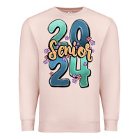 Pale Pink senior 2024 Premium Sweatshirt - MaliasSmallBusiness