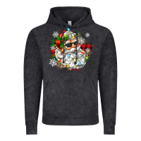 Vintage Black santa with sunglasses christmas Vintage Hoodie - Zillion Design Studio