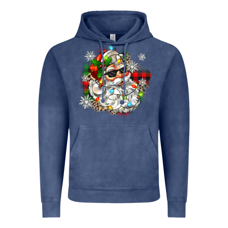 Santa With Sunglasses Christmas Vintage Hoodie by Zillion Design Studio | Teevron