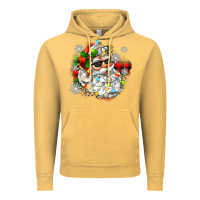 Vintage Mustard santa with sunglasses christmas Vintage Hoodie - Zillion Design Studio