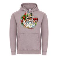 Vintage Zinc santa with sunglasses christmas Vintage Hoodie - Zillion Design Studio