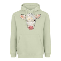 Matcha charolais calf face Heavyweight Hoodie - LillyAllenDesigns