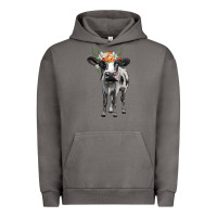 Pigment Tornado holstein cow floral wreath Urban Hoodie - BarkalooDesign