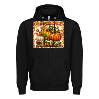 Black pumpkin spice junkie tumbler Zipper Hoodie - BundleAndBundleShop