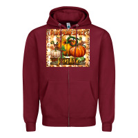 Burgundy pumpkin spice junkie tumbler Zipper Hoodie - BundleAndBundleShop