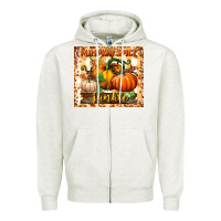 Oatmeal Heather pumpkin spice junkie tumbler Zipper Hoodie - BundleAndBundleShop