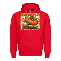 Red pumpkin spice junkie tumbler Zipper Hoodie - BundleAndBundleShop