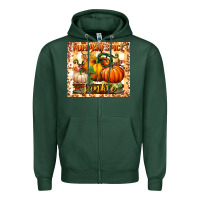 Sports Green pumpkin spice junkie tumbler Zipper Hoodie - BundleAndBundleShop
