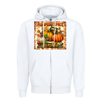White pumpkin spice junkie tumbler Zipper Hoodie - BundleAndBundleShop