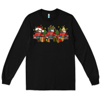 Black christmas trucks Long Sleeve Tee - FaDigitalArtStudio