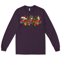 Plum christmas trucks Long Sleeve Tee - FaDigitalArtStudio