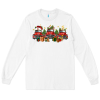 White christmas trucks Long Sleeve Tee - FaDigitalArtStudio