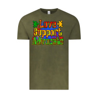 Vintage Olive love support advocate Vintage Tee - Zillion Design Studio