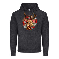 Vintage Black reindeer christmas Vintage Hoodie - Zillion Design Studio