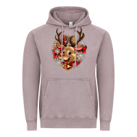Vintage Zinc reindeer christmas Vintage Hoodie - Zillion Design Studio