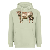 Matcha charolais bull Heavyweight Hoodie - LillyAllenDesigns