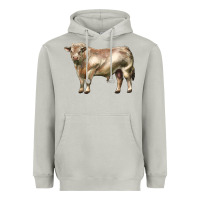 Moon Dust charolais bull Heavyweight Hoodie - LillyAllenDesigns