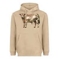 Mushroom charolais bull Heavyweight Hoodie - LillyAllenDesigns