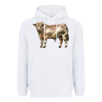 White charolais bull Heavyweight Hoodie - LillyAllenDesigns