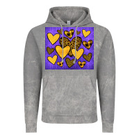 Team Spirit Color Purple And Gold Vintage Hoodie | Teevron