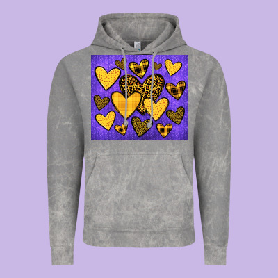 Team Spirit Color Purple And Gold Vintage Hoodie Designed By Jahusdesignshop
