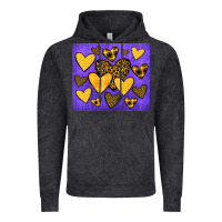 Vintage Black team spirit color purple and gold Vintage Hoodie - JahusDesignShop