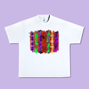 Halloween Brushstrokes Urban Heavy Tee Designed By Texasbilliewilder