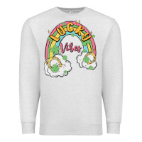 Oatmeal Heather lucky vibes Premium Sweatshirt - MaliasSmallBusiness