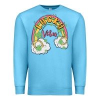 Ocean Blue lucky vibes Premium Sweatshirt - MaliasSmallBusiness