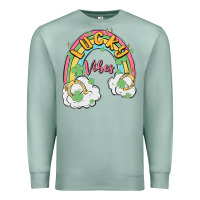 Seafoam lucky vibes Premium Sweatshirt - MaliasSmallBusiness