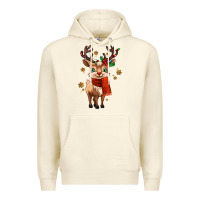 Sandshell reindeer in christmas Premium Hoodie - MaliasSmallBusiness