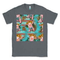 Turquoise Baby Pig Seamless Pattern Classic Tee | Teevron