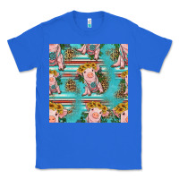 True Royal turquoise baby pig seamless pattern Classic Tee - HRA Design Shop