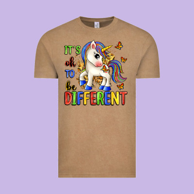 It's Ok To Be Different Vintage Tee Designed By Zillion Design Studio