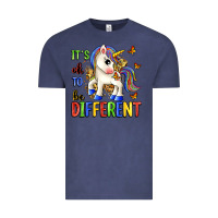 Vintage Denim it's ok to be different Vintage Tee - Zillion Design Studio