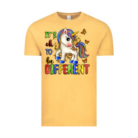Vintage Mustard it's ok to be different Vintage Tee - Zillion Design Studio