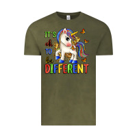 Vintage Olive it's ok to be different Vintage Tee - Zillion Design Studio
